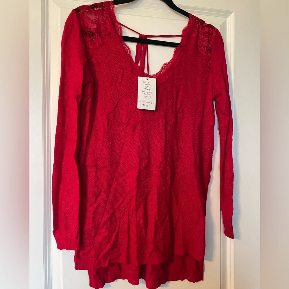 Soft Tunic with Lace Detail NWT - Sz S
